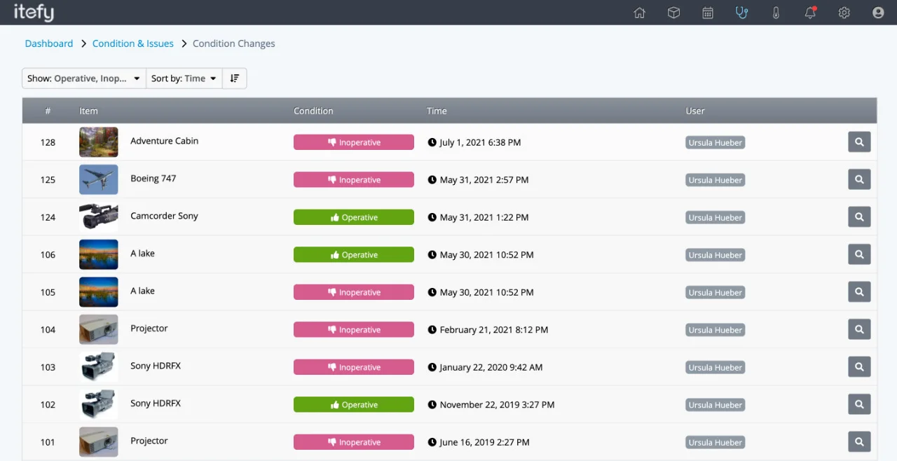 CMMS maintenance management software window