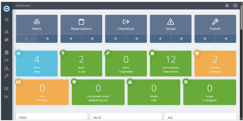 Itefy’s Inventory Management Software Dashboard.