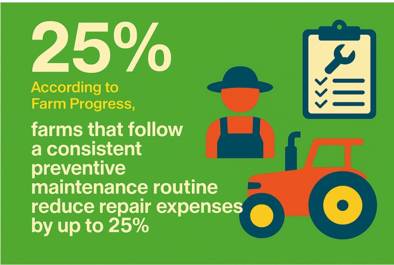 Preventive maintenance reduces repair expenses by 25%