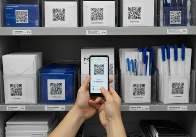 Office Supplies Pick QR Label