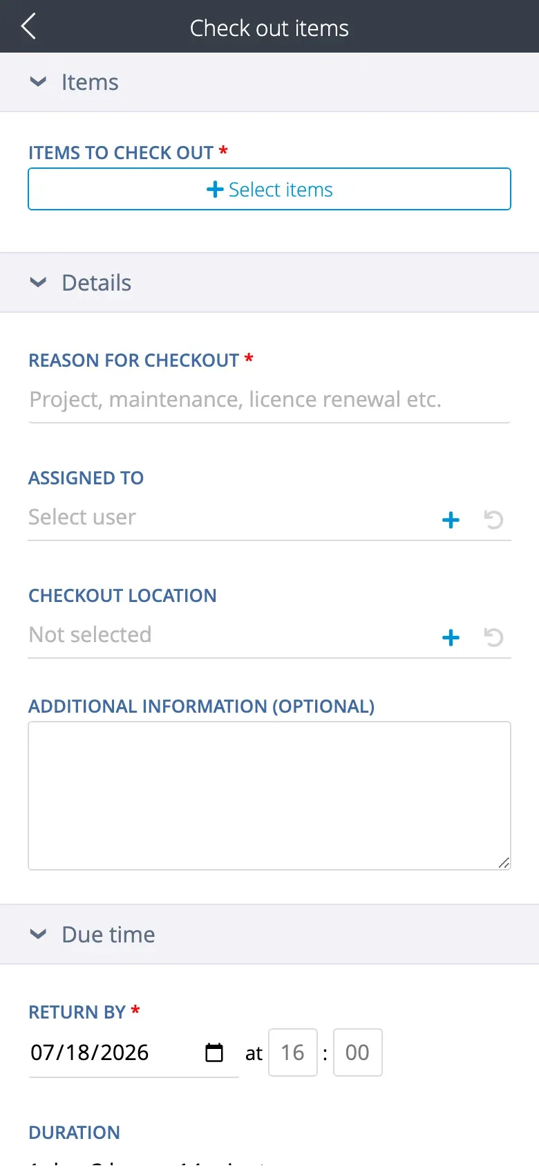 New checkout in the Itefy Go mobile app