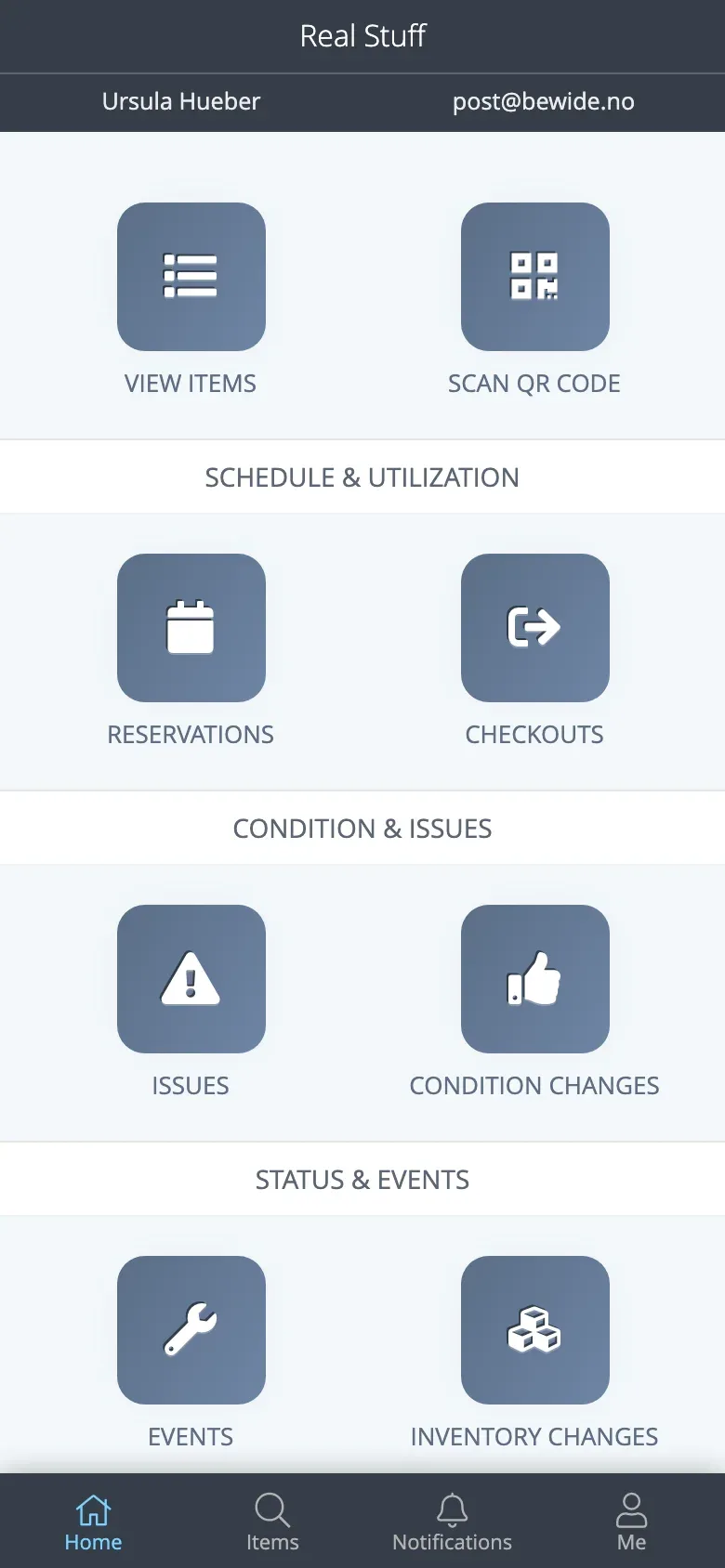 Itefy Go dashboard on a phone