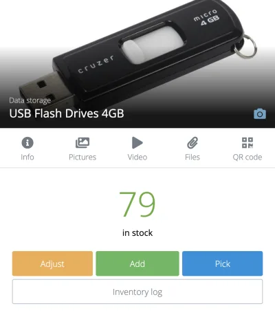Register inventory picks on the phone